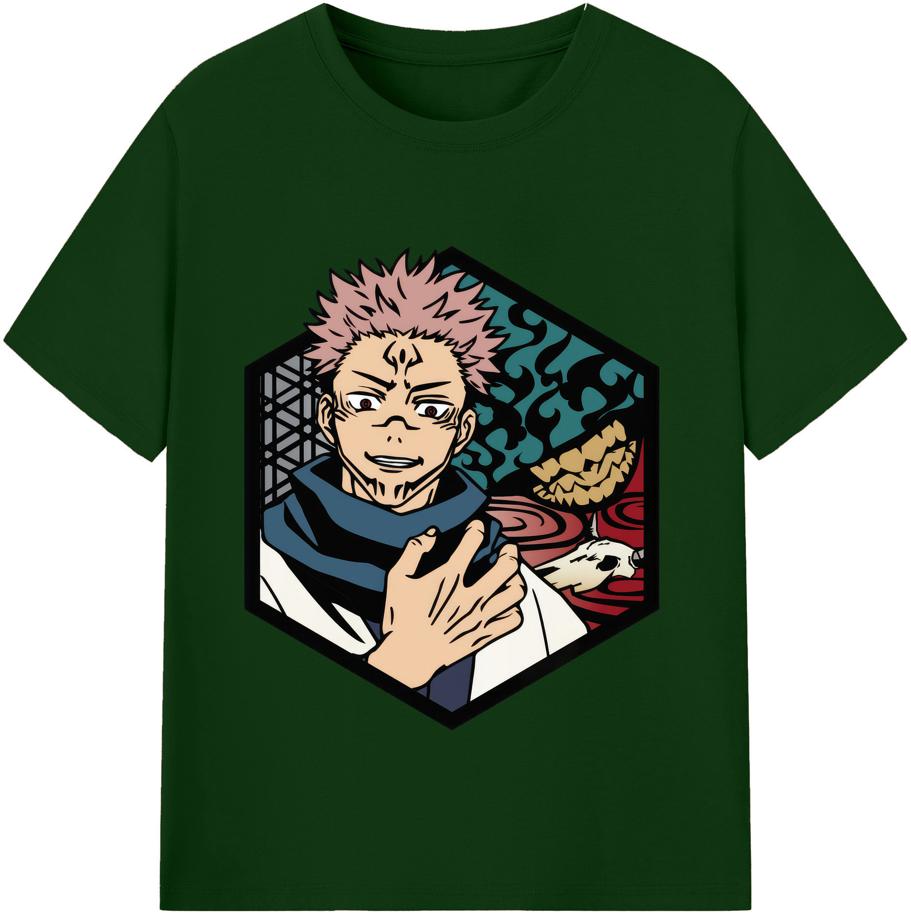 （画像用） 呪術廻戦 Jujutsu Kaisen 綿100％半袖Tシャツ（フロントプリント）